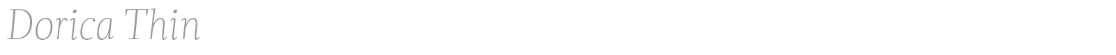 Dorica font preview